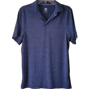 Champion C9 Mens Navy Heathered‎ Short Sleeve Athletic Polo Shirt Size Small